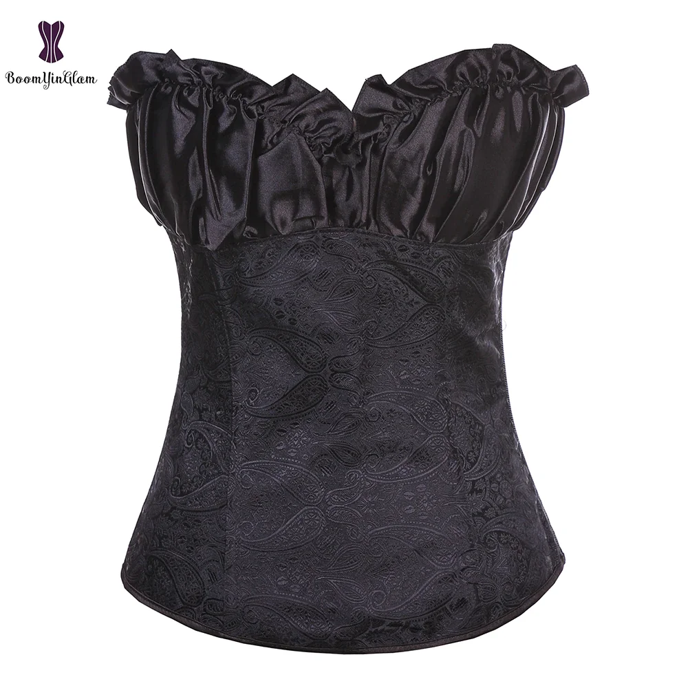 Billionm Waist Cinching Victorians Corselet Crop Top Women's Body Shapewear Lingerie Corsets & Bustier With G String 864#