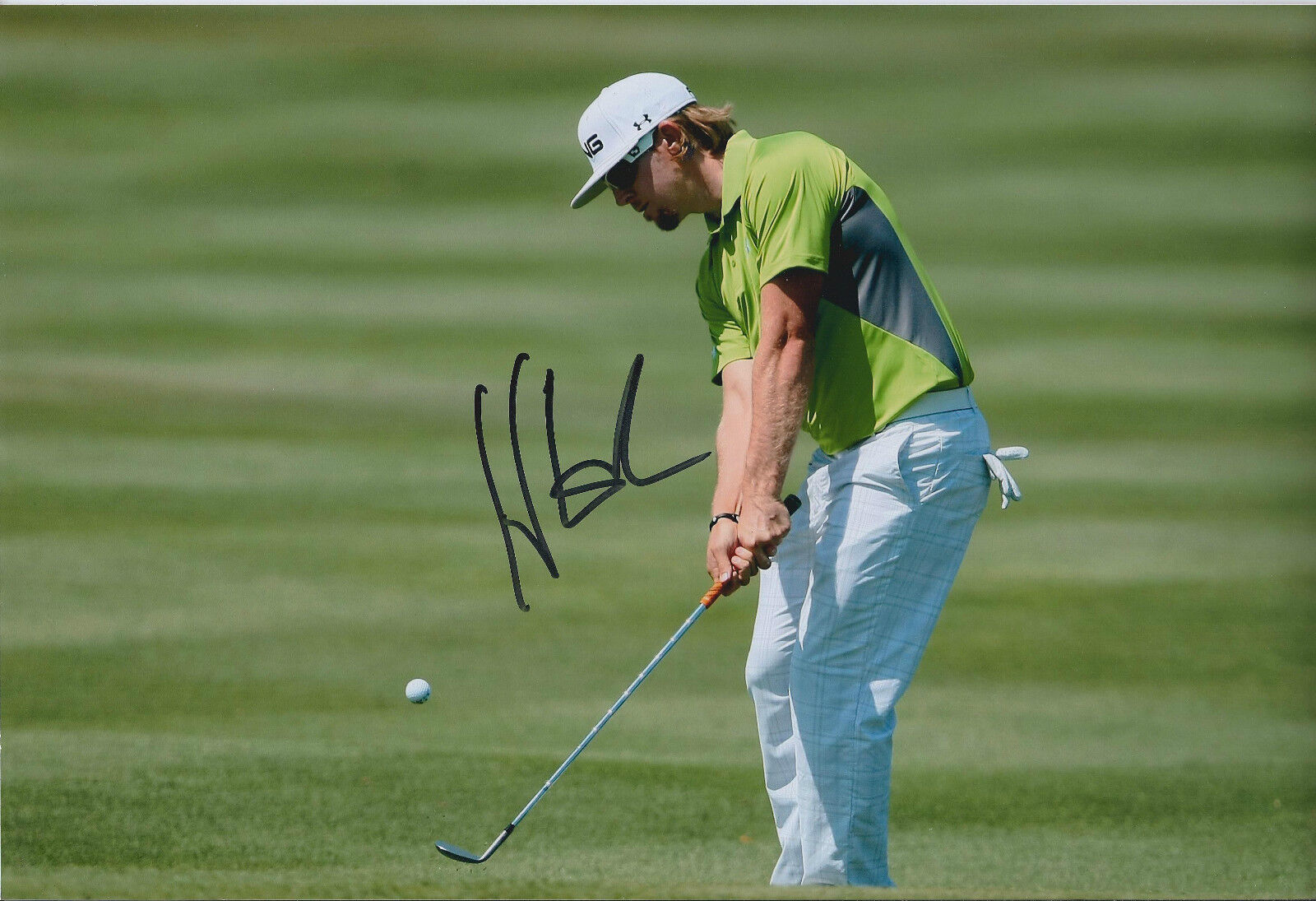 Hunter MAHAN SIGNED Autograph 12x8 Photo Poster painting AFTAL COA US PGA Golf Winner