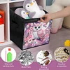(US Local)DIY Diamond Painting Storage Box Canvas Organizer Box Diamond Painting Kit (A)