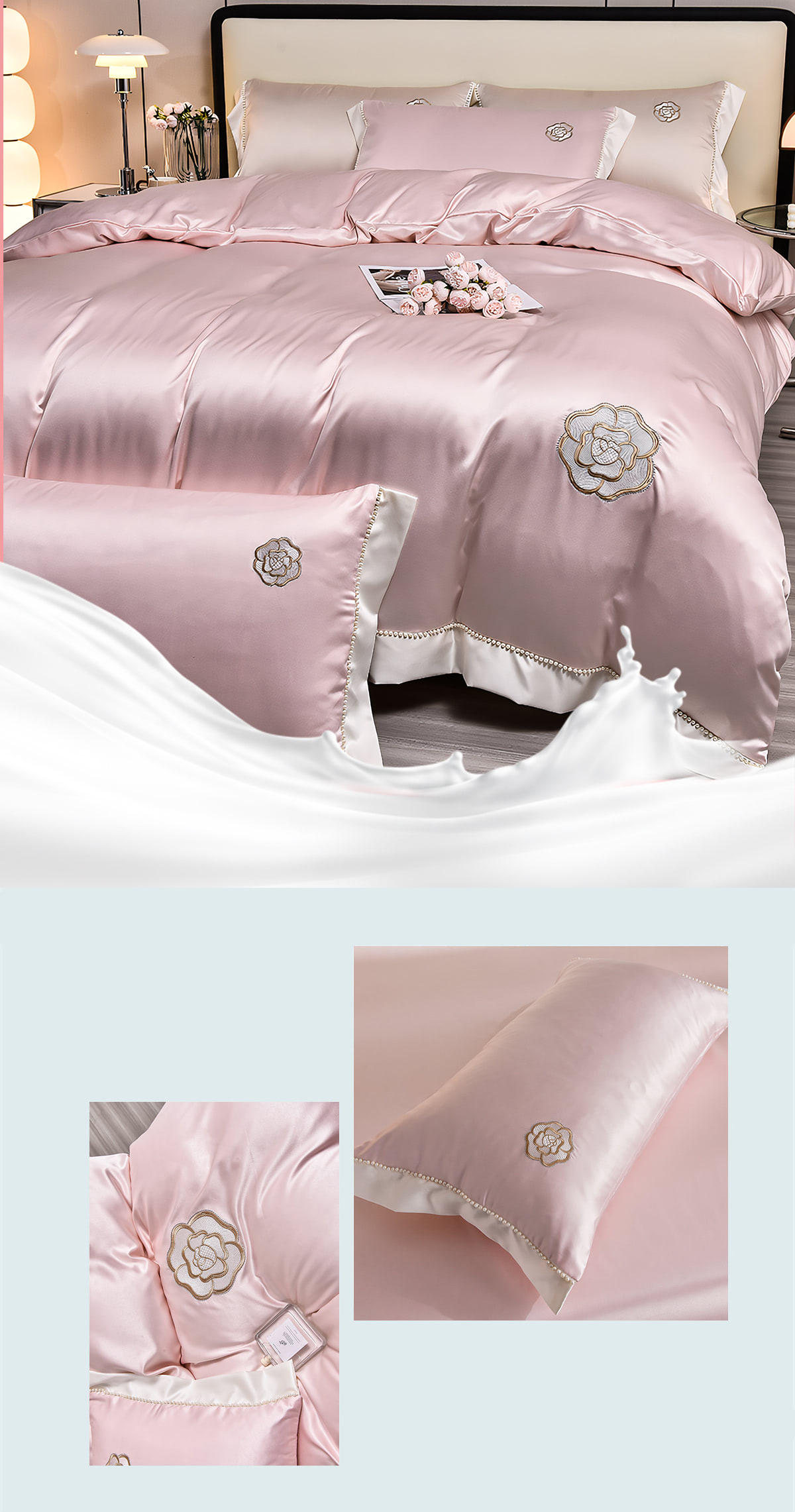 Modern-100S-All-Season-Soft-Bedding-Sets-with-Flat-Sheet-Pillowcases12