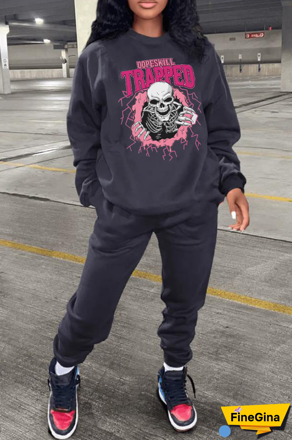 Black Daily Vintage Print Patchwork O Neck Tops