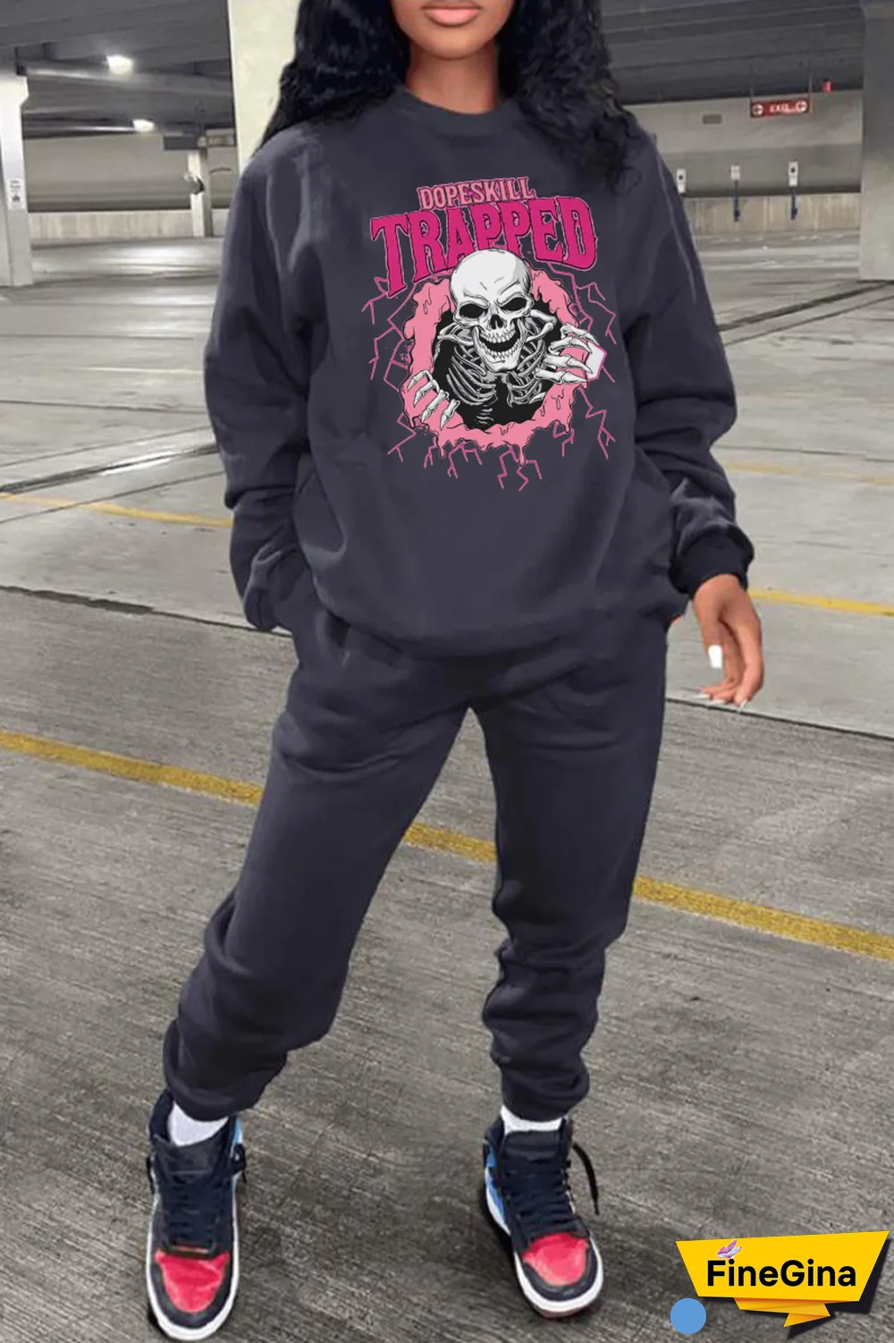 Black Daily Vintage Print Patchwork O Neck Tops