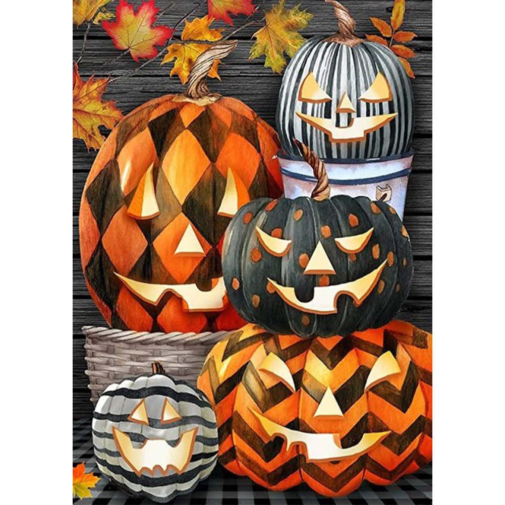 

Halloween Pumpkin - Round Drill Diamond Painting - 30*40CM, 501 Original