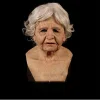 Masque d'Halloween de vieil homme/femme
