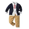 Kid Toddler Baby Boys Set Spring Casual Knitting Suits 2 Pcs