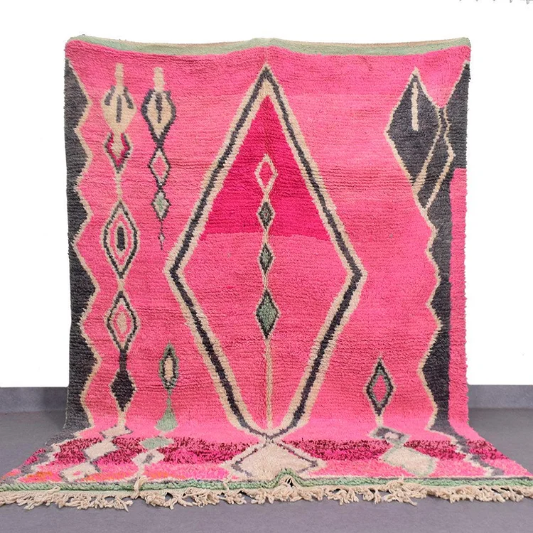 Casablanca Blush Berber Rug, Moroccan Custom made