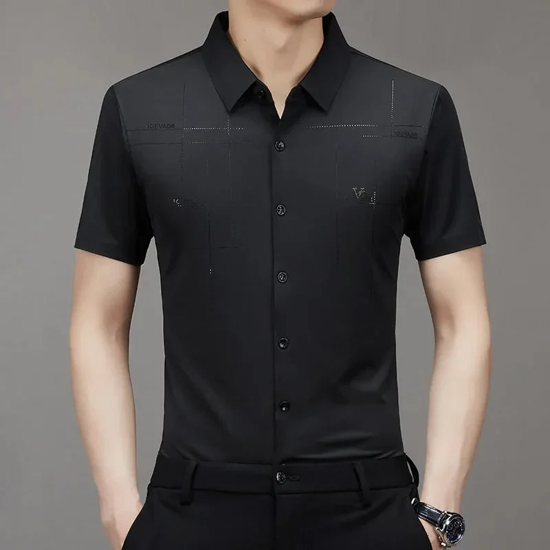 🔥LAST DAY 49% OFF - MEN'S ICE SILK BUSINESS SHIRT(BUY 2 FREE SHIPPING)