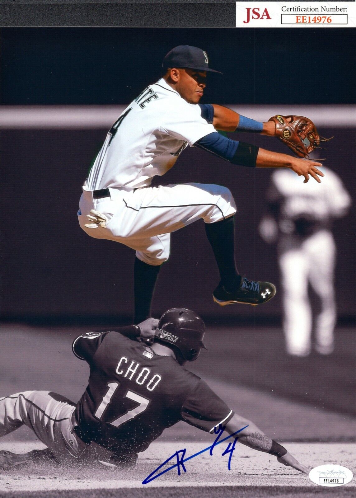 JSA Ketel Marte Autographed Signed AUTO 8x10.5 Photo Poster painting Seattle Mariners TRB 355