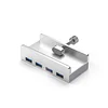 Aluminum Alloy USB3.0 Docking Station Fixing Clip Adjustable Thickness Converter Hub