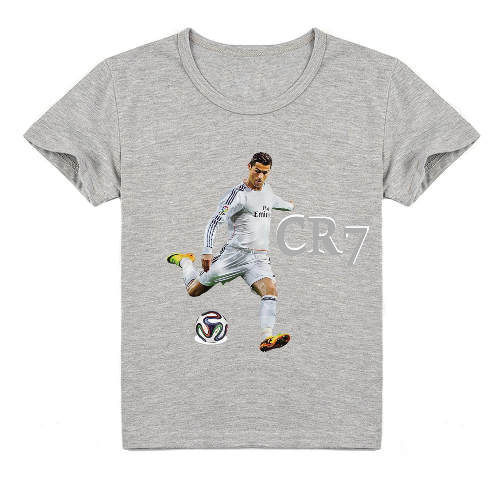 Mayoulove Kids' Cristiano Ronaldo Short Sleeve T-Shirt - Soccer Star Tee for Boys  Girls, Trending Fashion-Mayoulove