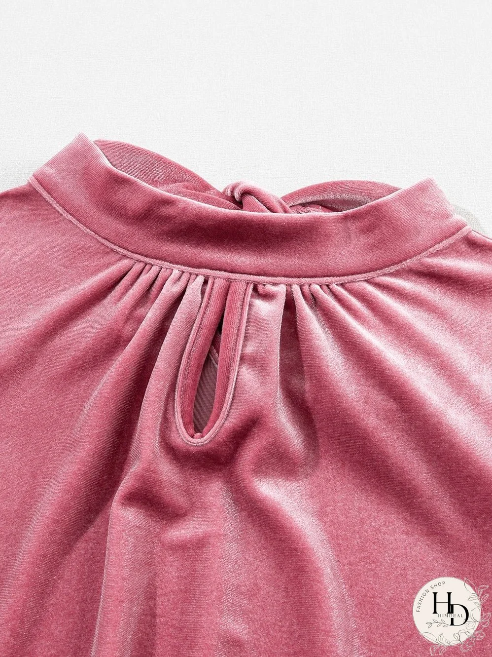 Solid Color Chiffon Loose V-Neck Long Sleeve T-Shirt