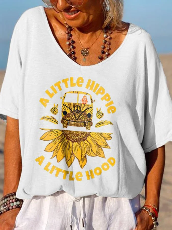 Nostalgic Casual Short Sleeve T-Shirt