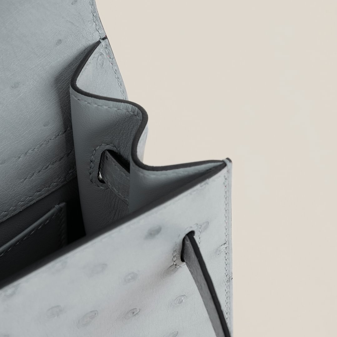 Kelly Danse Ostrich 8U Blue Glacier PHW