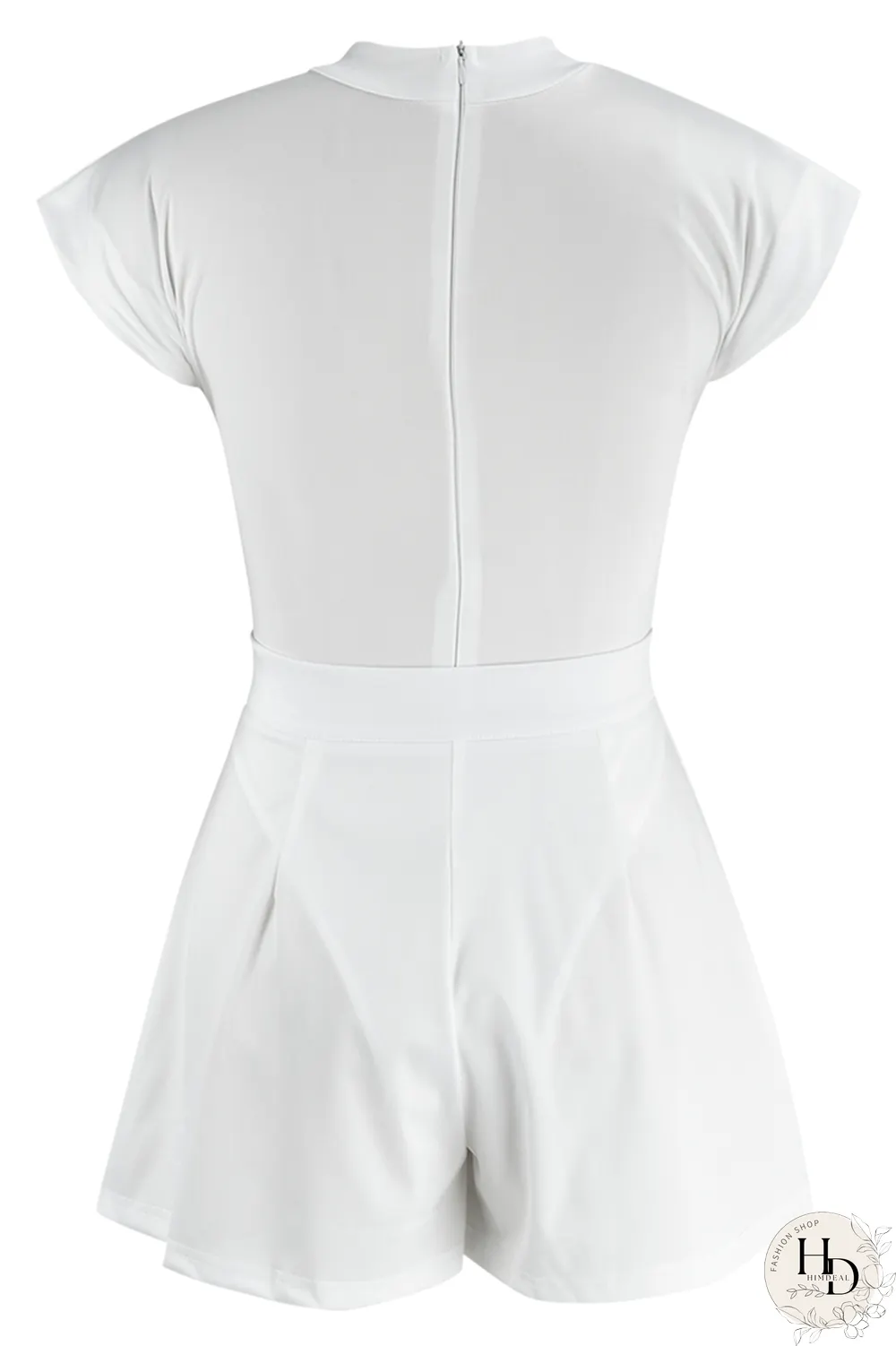 Pink Sexy Solid Patchwork Half A Turtleneck Sleeveless Two Pieces