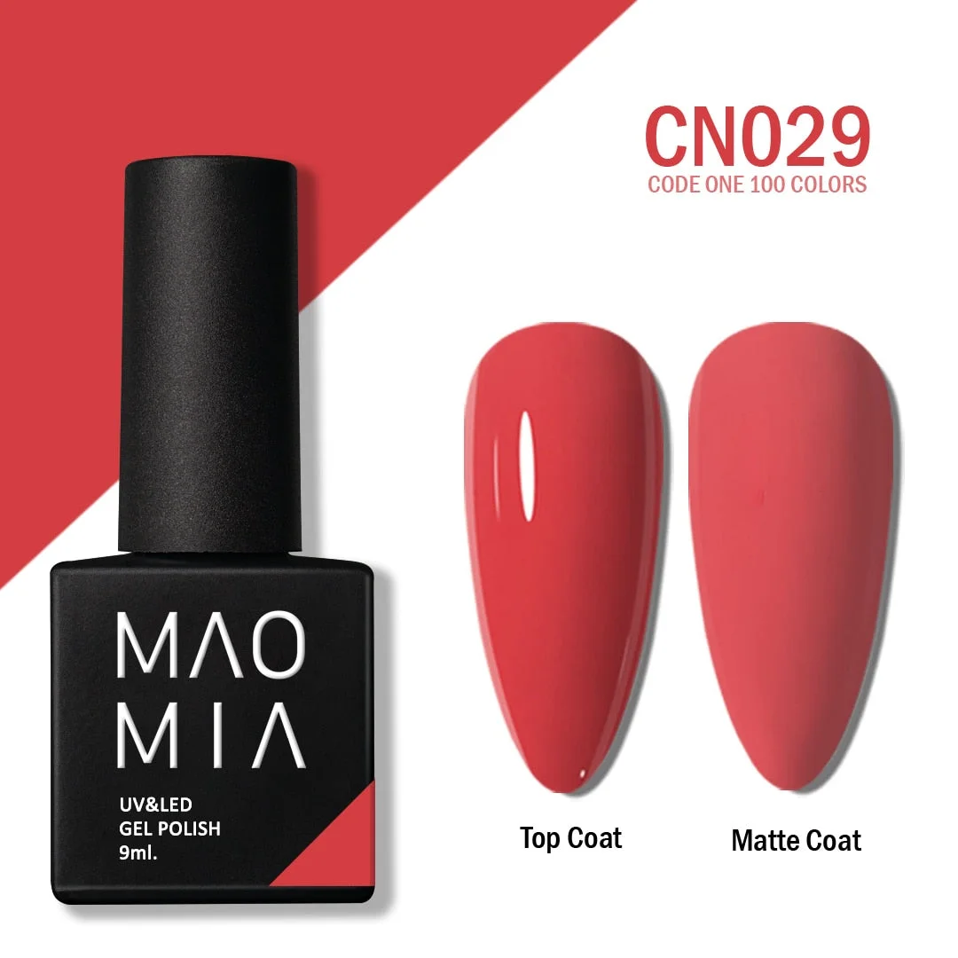 MAOMIA CODE ONE Gel Polish 100 Colors Soak Off UV/LED 9ML Professional Salon Nail Paint Semi Permanent Manicure