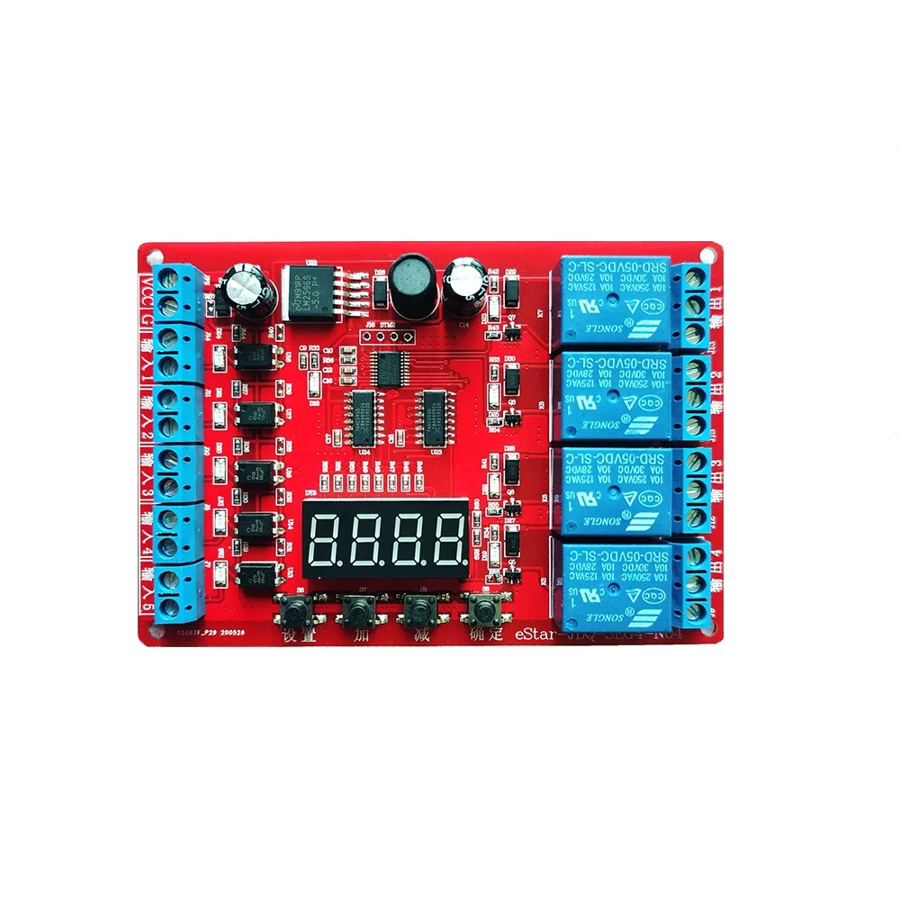 5V 12V 24V 48V 3/6/8 CH Cycle Self-Lock Jog Electric Motor Start Relay Servo Motor Forward Reverse Relay Switch Module