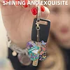 16pcs Garden Goblin DIY Diamond Painting Keychain Kit Single Side Craft