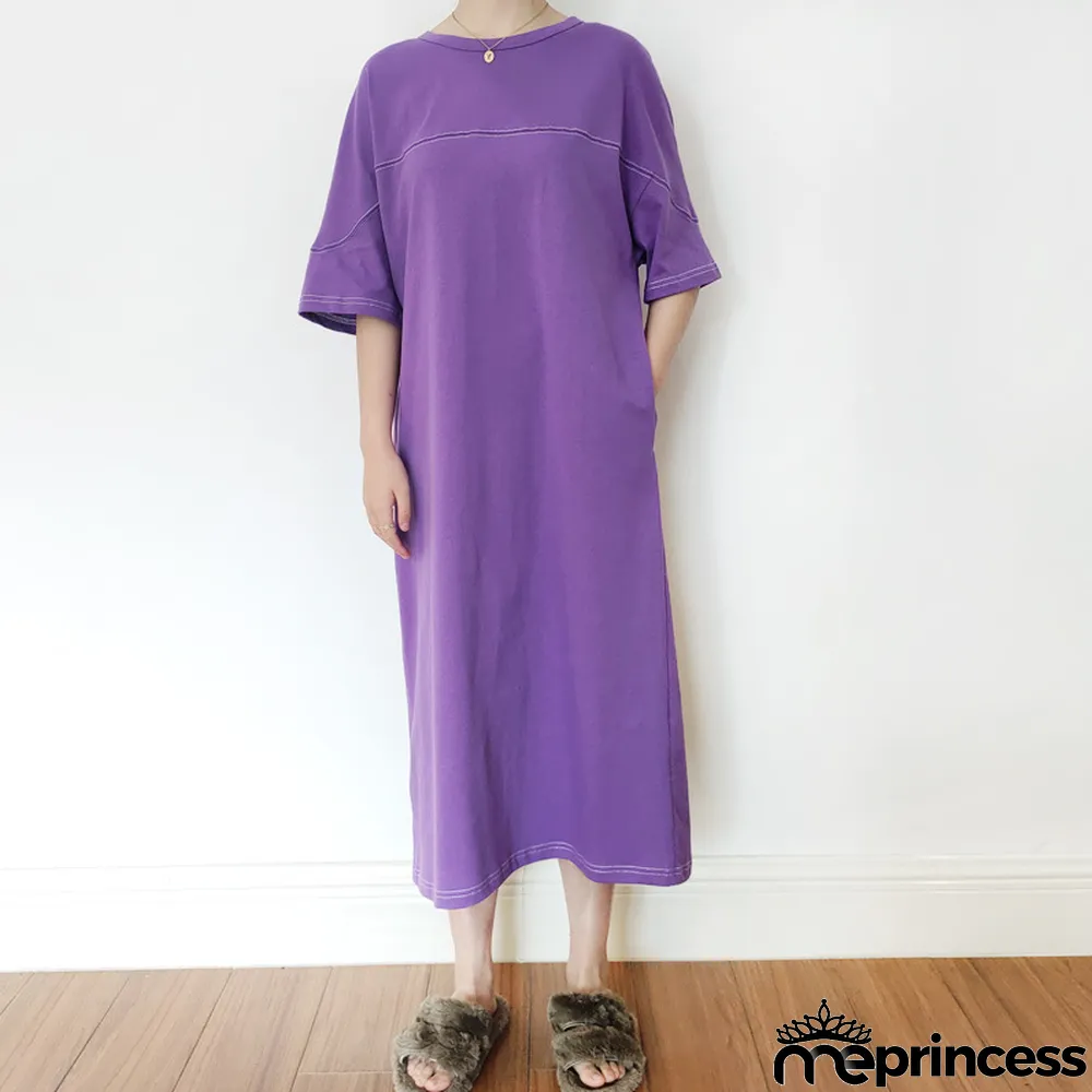 Parent-child Wear Girl Spring Summer Casual Loose Knitting Dress