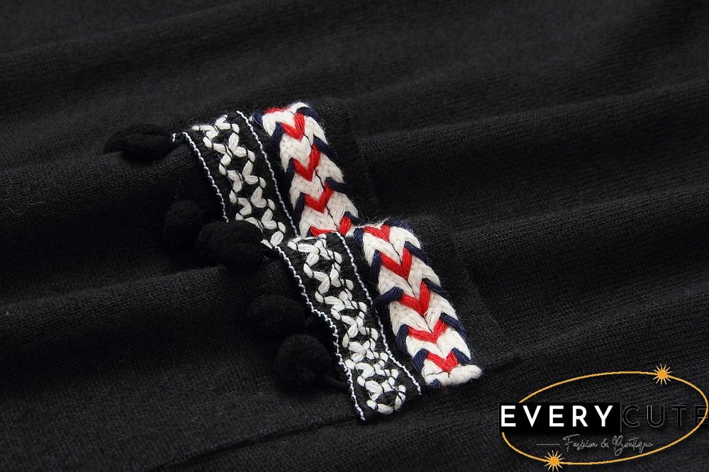 Front Open Long Sleeves Pocketed Cardigan Sweater