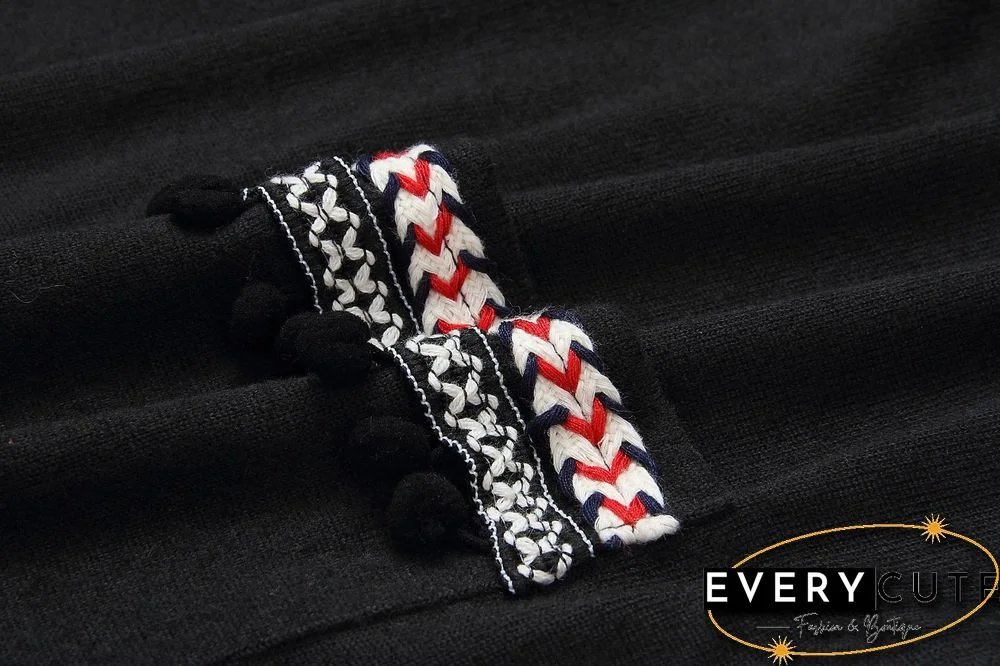 Front Open Long Sleeves Pocketed Cardigan Sweater