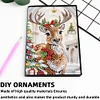 (US Local)Christmas Deer A5 Size Diamond Painting Notebook Set with 4Pcs Bookmark Gift