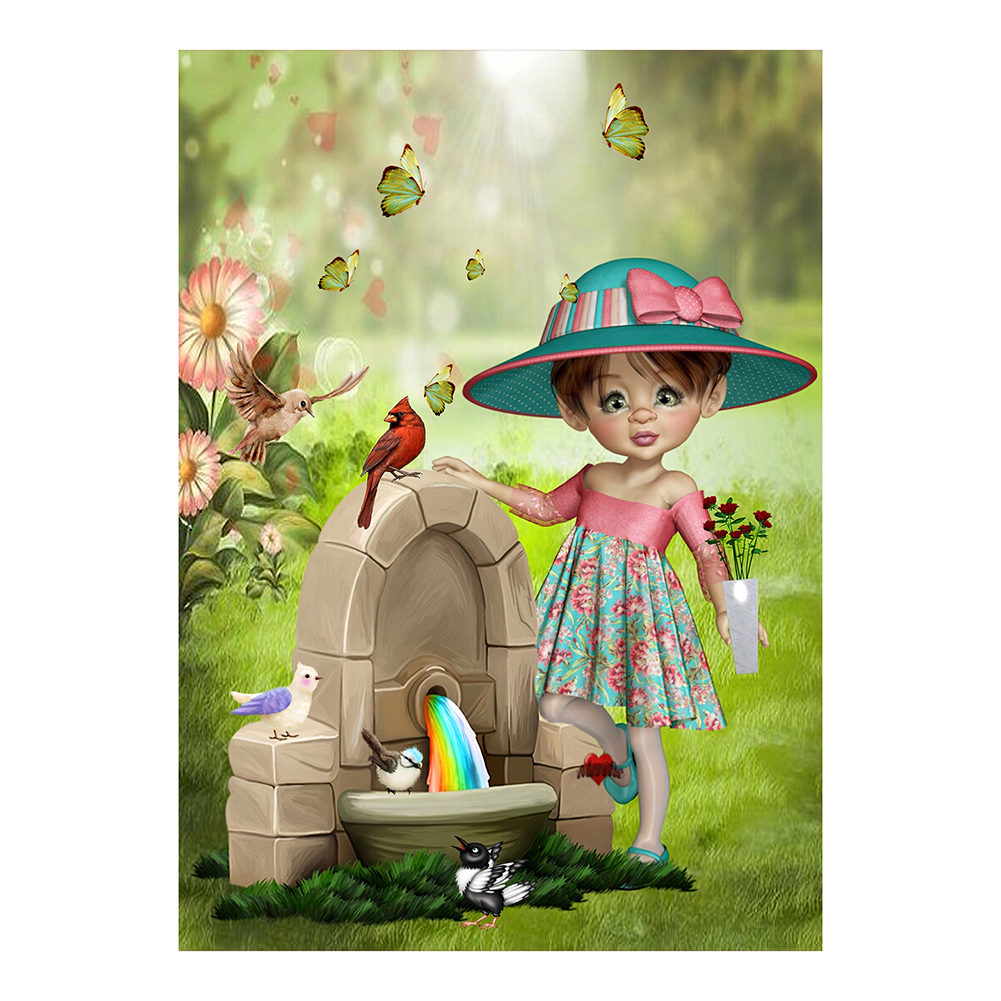 

Fairy Girl - Round Drill Diamond Painting - 30*40CM, 501 Original