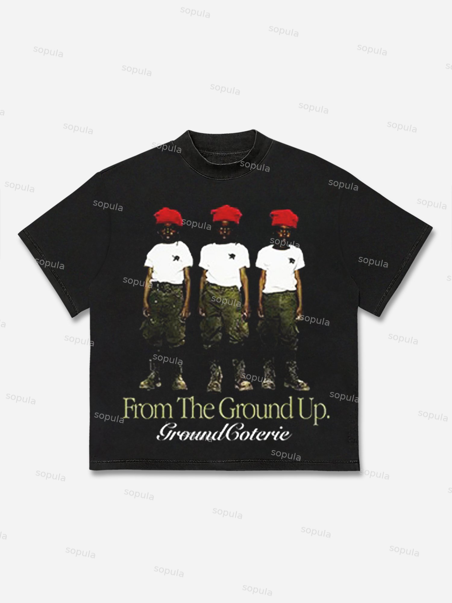 Mudbaby Portrait Graphic Print Cotton T-shirt - Sopula｜Premium Graphic Tees & Graphic Clothing