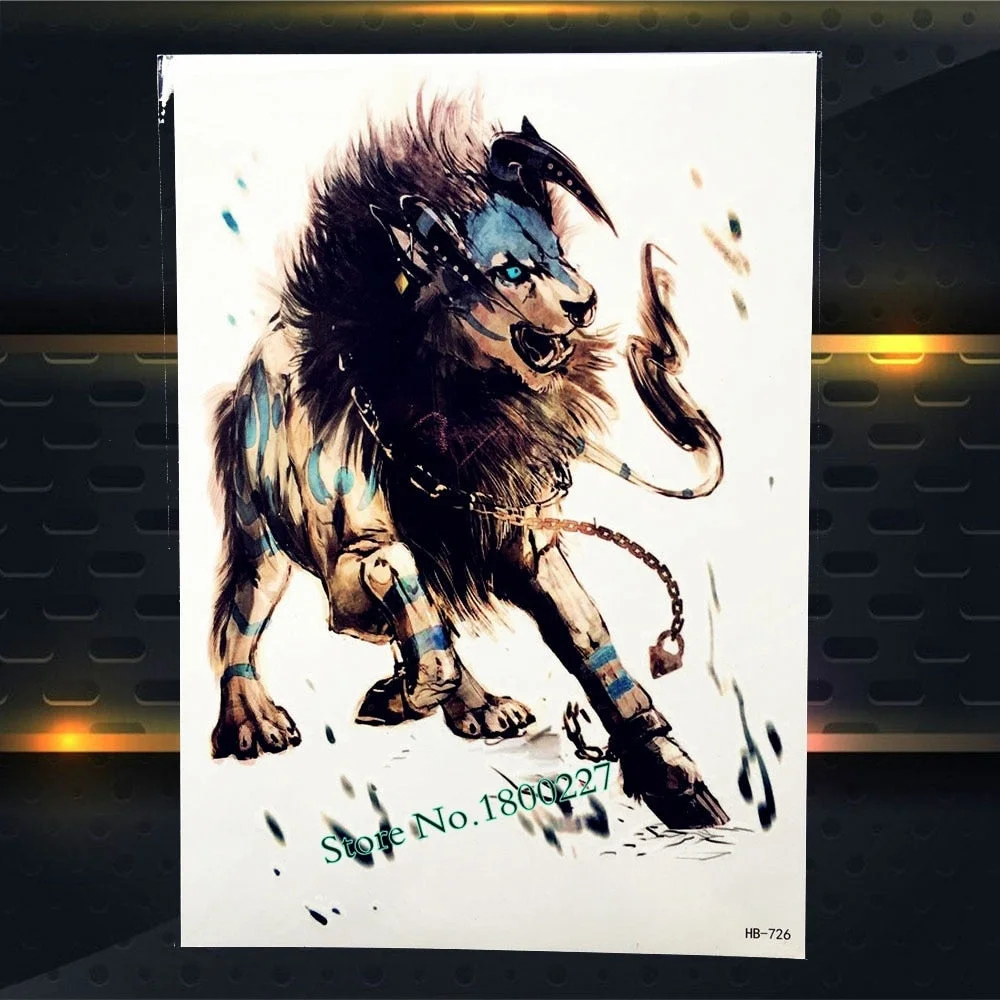 New Greek Mythology Centaur Temporary Tattoo Sagittarius Design Arm Tatoo For Men Women Body Art Fake Waterproof Tattoo Stickers