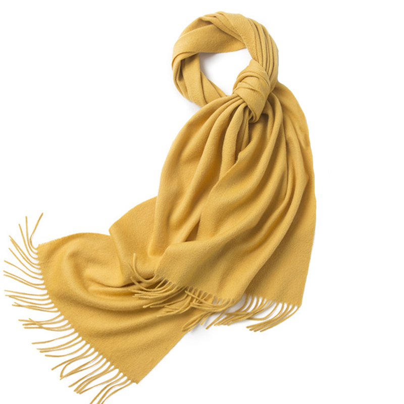 Unisex LambSwool Scarf Pure Color Winter Extra Length Scarf