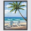 Beach - 11CT Stamped Cross Stitch - 36*46cm - Natural