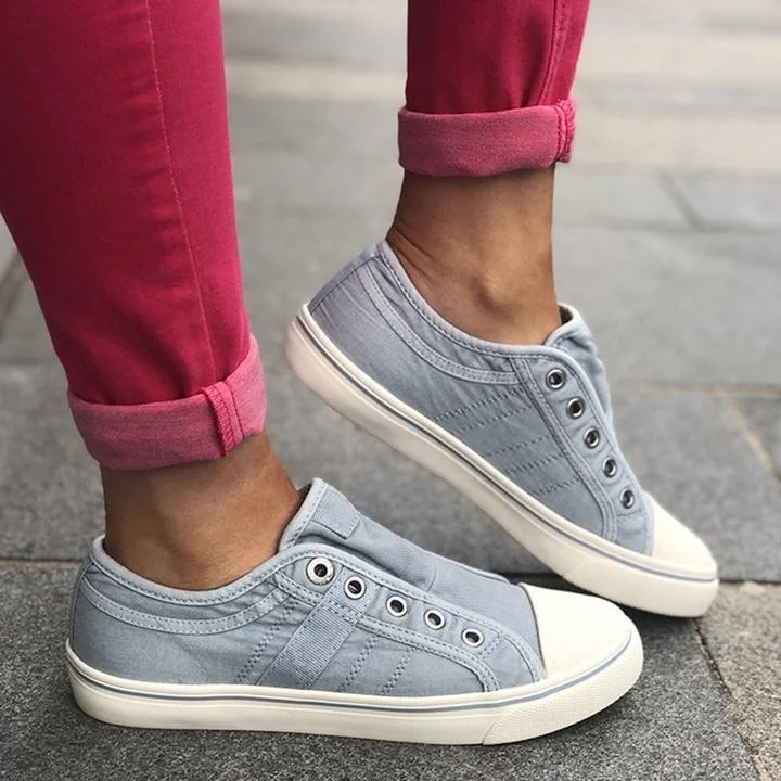 Slide Canvas Round Toe Casual Outdoor Spring/fall Women Sneakers