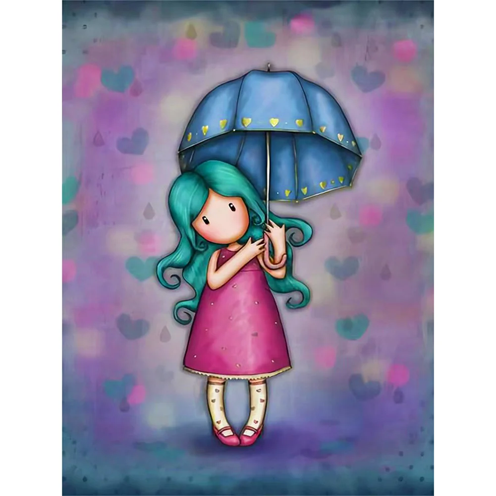 5D DIY Full Round Drill Diamond Painting Grace Doll Home Decoration (GS3062 )