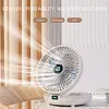 Foldable Air Cooler Wireless Fan Personal Fan for Home (white rechargeable A)