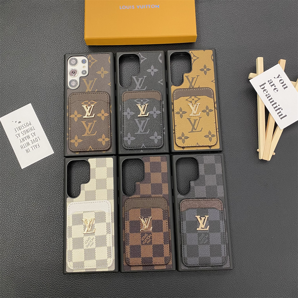 Samsung Galaxy LV petite malle phone cases card holder monogram canvas
