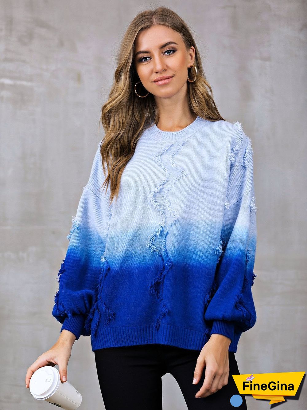 Casual Tie-Dyed Sweater