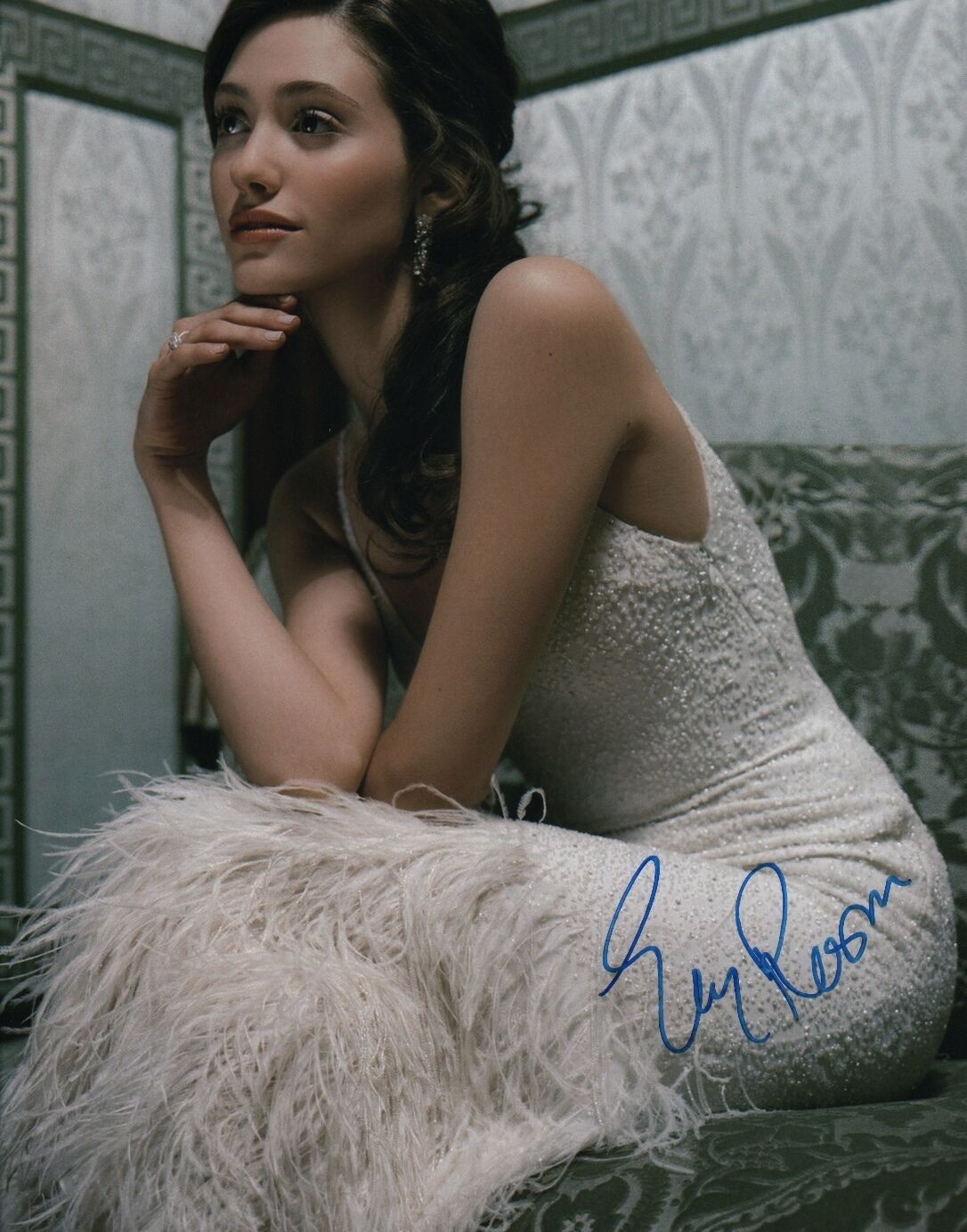 Emmy Rossum signed 11x14 Photo Poster painting