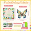 Kits d&rsquo;art color&eacute;s en diamant papillon avec cadre pour adultes, d&eacute;coration int&eacute;rieure 25 cm