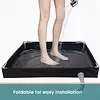Portable Shower Pan with Drain Hose Foldable Shower Base for Indoor and Outdoor