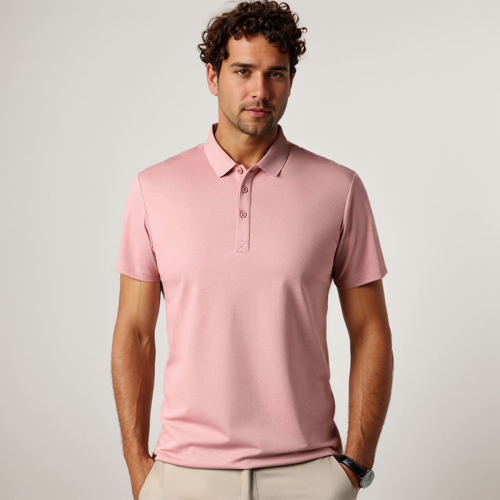 Chemise en soie pour hommes, mode décontractée d'été- SOIE PLUS