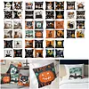 4 Set Happy Halloween Farmhouse Pillows Halloween Party Pillow Decorative Covers