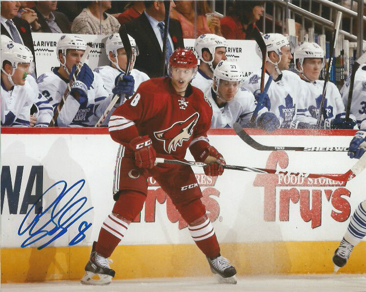 Phoenix Coyotes Tobias Rieder Signed Autographed 8x10 Photo Poster painting COA A