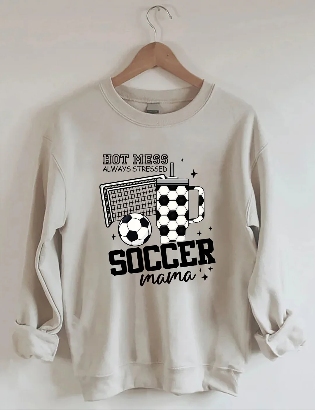 Hot Mess Soccer Mama Sweatshirt 
