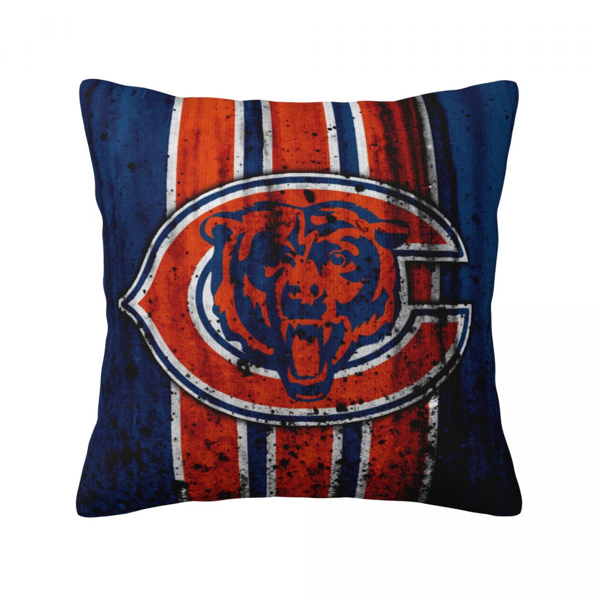 Chicago Bears Dirt Logo Decorative Square Throw Pillow Covers