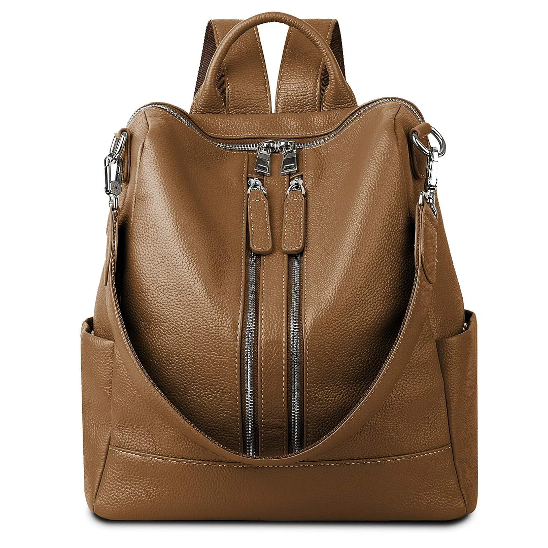 Women Backpack Purse Convertible Real Leather Versatile Shoulder Bag