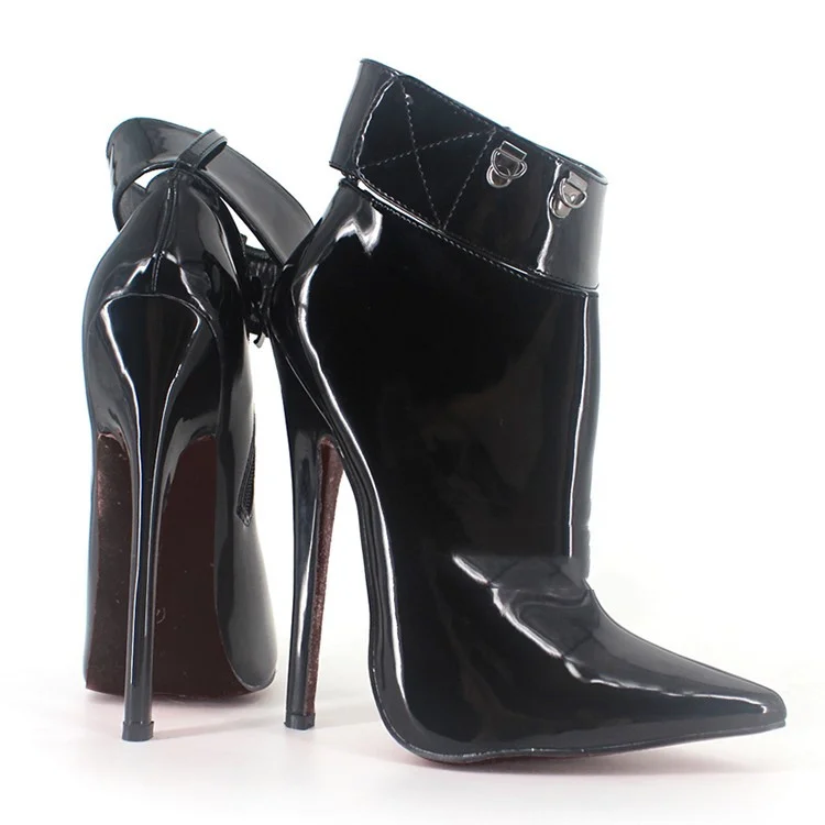 18cm Stiletto High-heeled Shoes With Lock Stimulating Female-PABIUYOU- Women's Fashion Leader