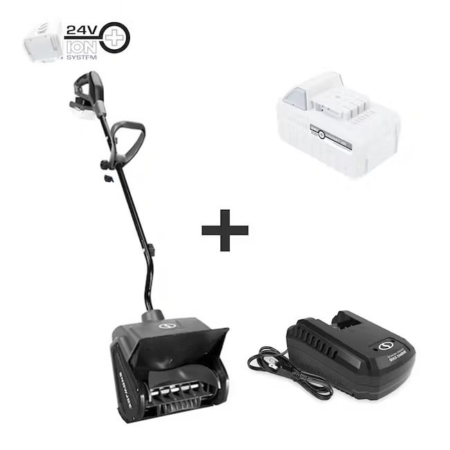 💝Thanksgiving limited time clearance，Buy 1 Get 1 Free 💥Snow Joe 24V Cordless Rechargeable 11" Snow Thrower & Cover