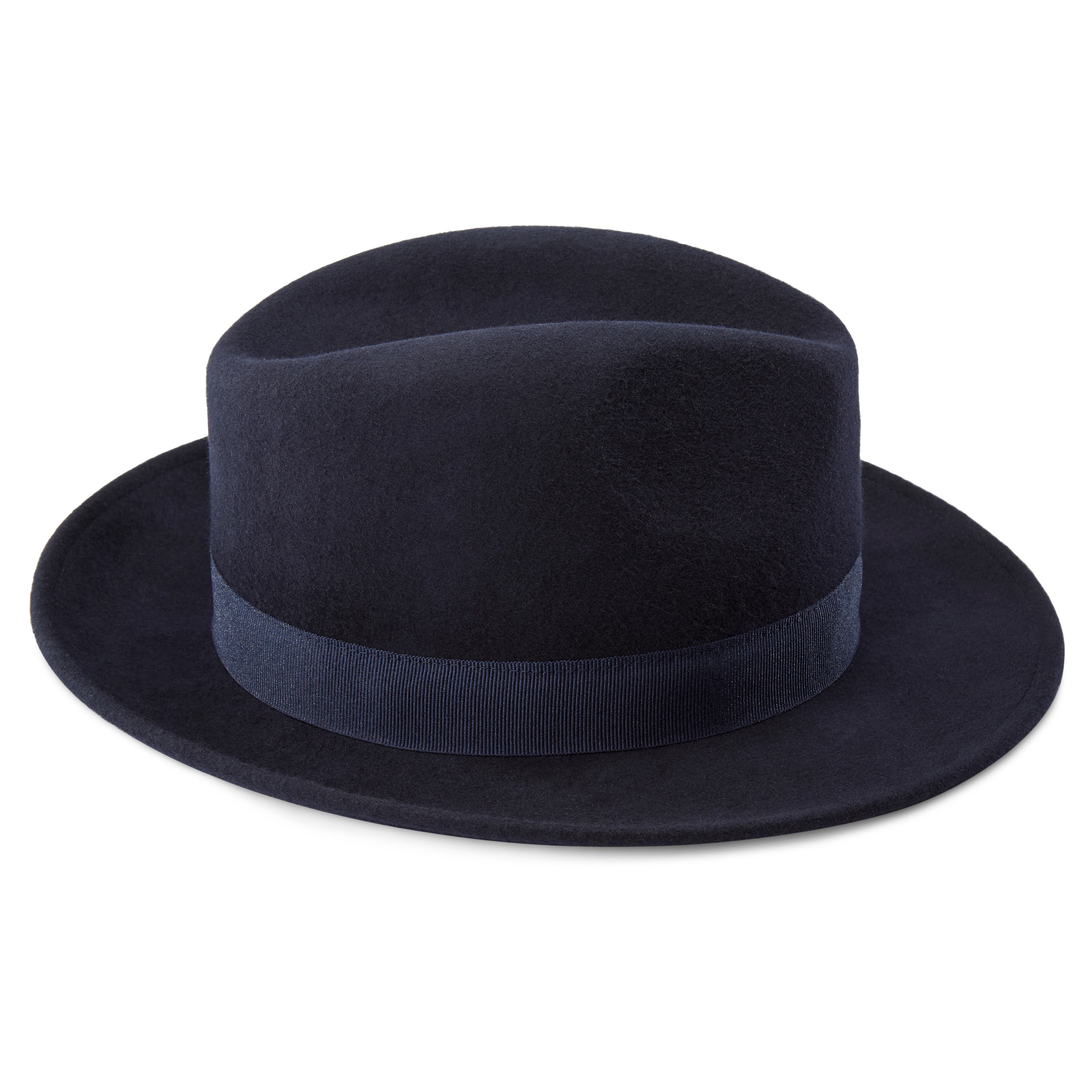 FIDO | TRUE BROWN WOOL FEDORA HAT WITH BAND