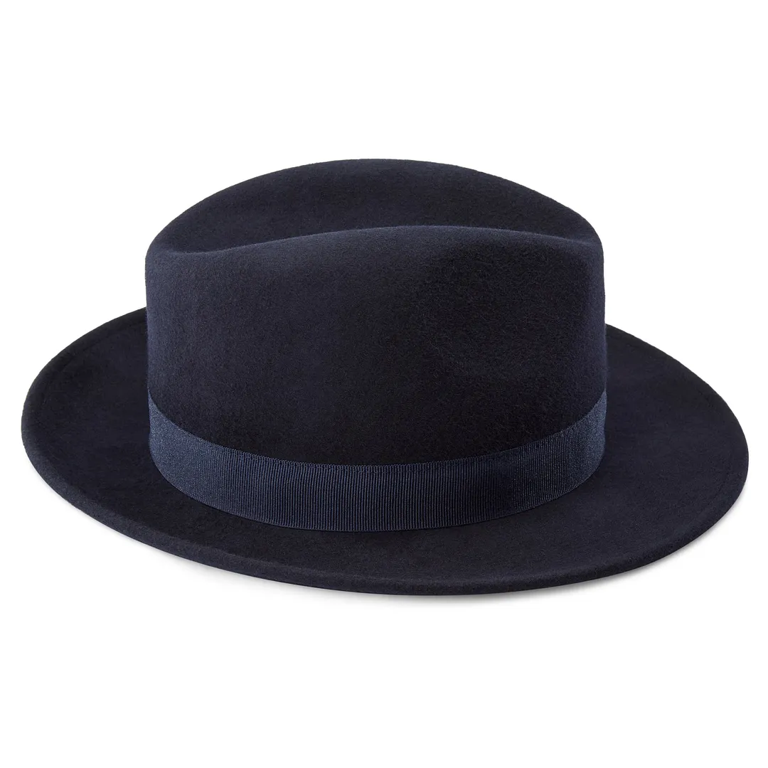 FIDO | TRUE BROWN WOOL FEDORA HAT WITH BAND