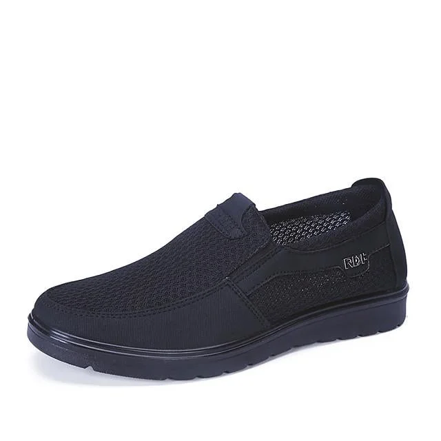 Men's Summer / Fall Casual / Preppy Daily Outdoor Loafers & Slip-Ons Mesh Non-Slipping Wear Proof Black / Gray / Coffee