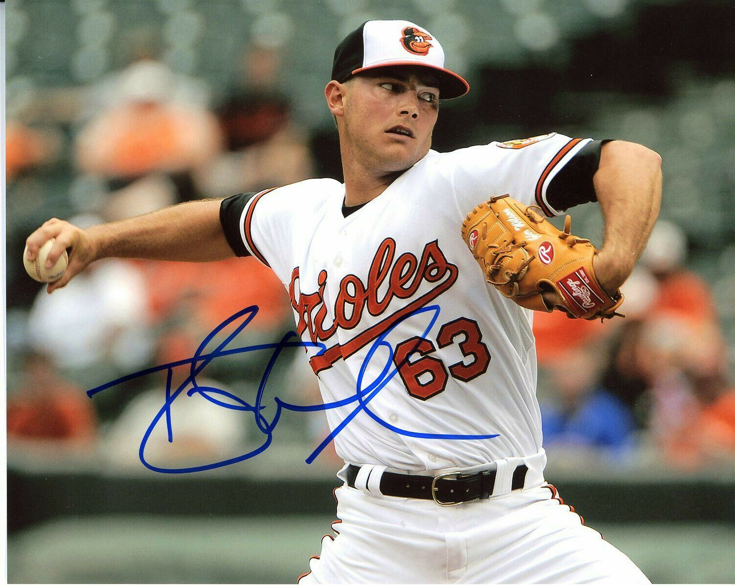 Tyler Wilson Autographed 8x10 Baltimore Orioles#S431